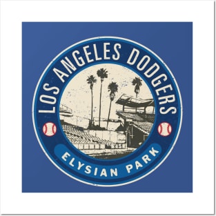 Dodger Stadium Patch by Buck Tee Posters and Art